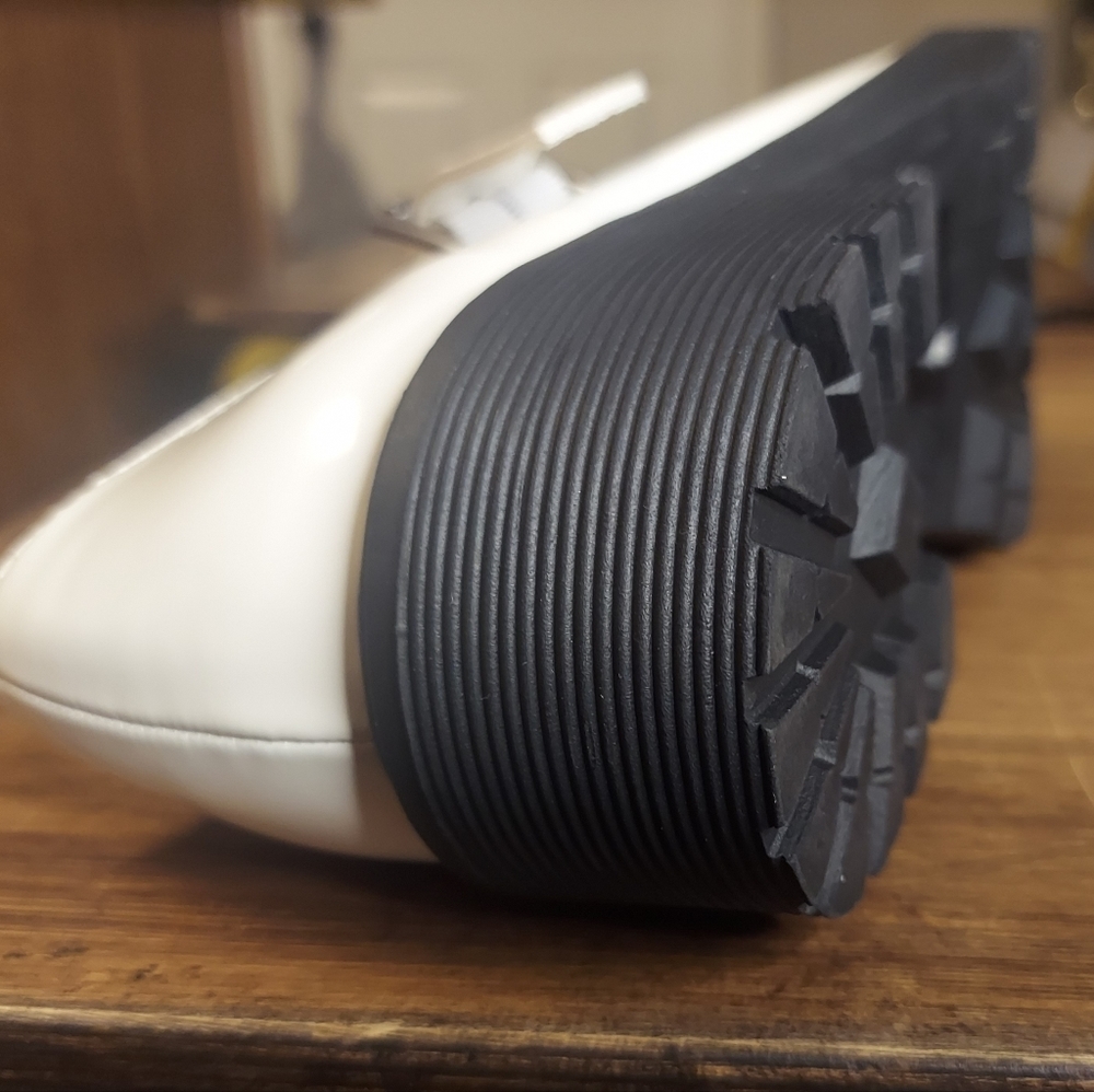 Mary Jane Style Preppy White Lug chunky platform Loafers  by Wonder Nation - Picture 3 of 14